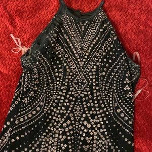 Sparkley black prom long dress